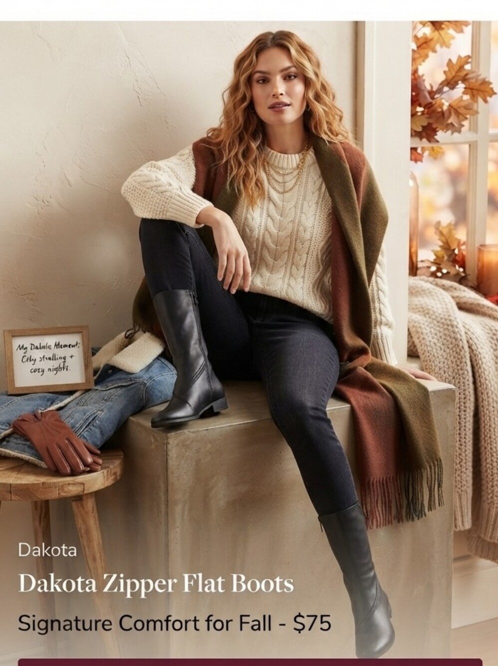 Dakota Zipper Flat Boots